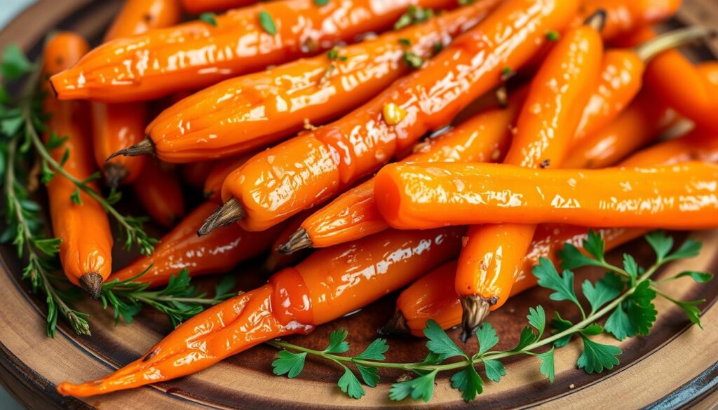 Honey Garlic Butter Carrots