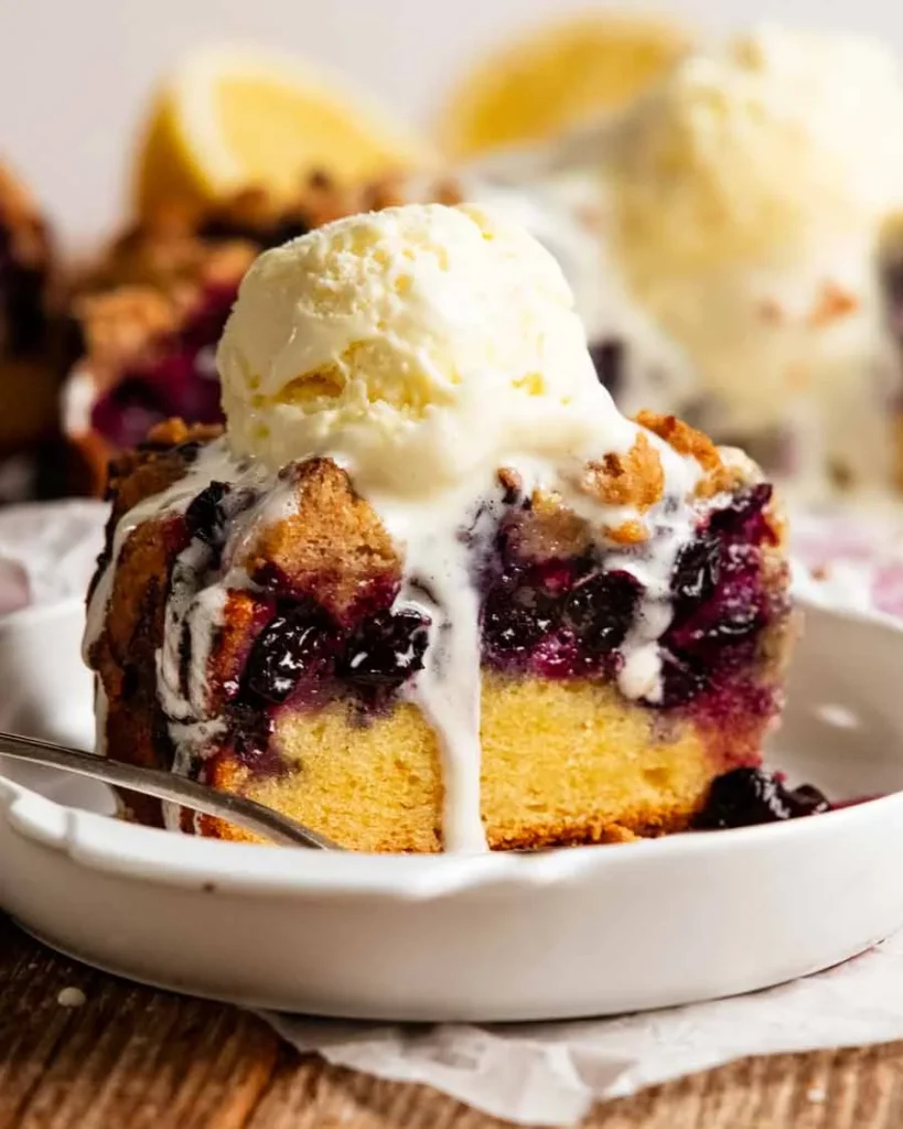 Bursting Blueberry Crumb Cake