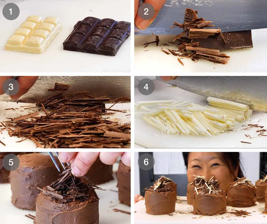 How to make mini chocolate cakes 4