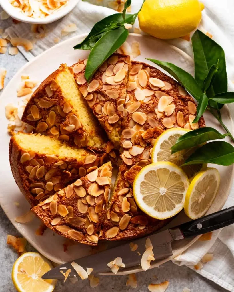 Easy Lemon Coconut Almond Cake - Delicious & Simple