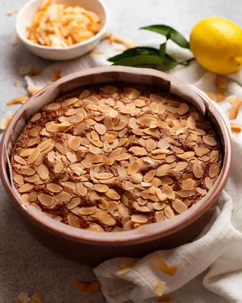 Easy Lemon Coconut Almond Cake - Delicious & Simple