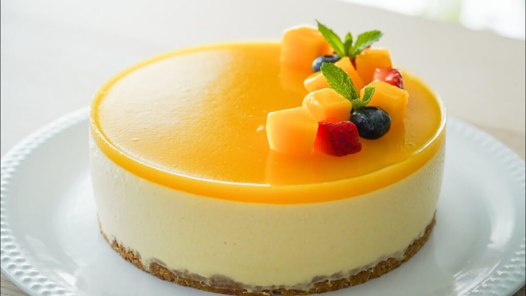 No Bake Mango Cheesecake - Delicious & Easy Recipe