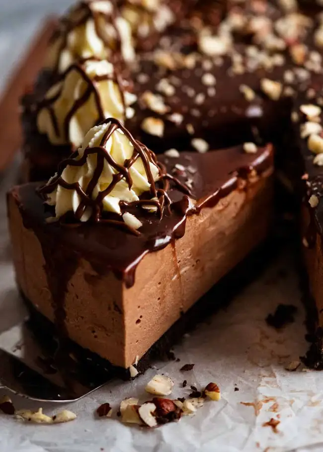 Nutella Cheesecake (No-Bake!)