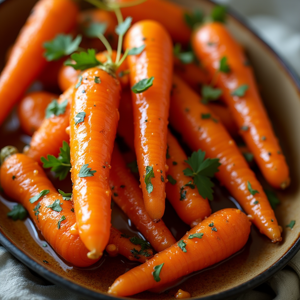 Honey Garlic Butter Carrots