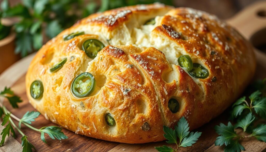 artisan jalapeno cheese bread