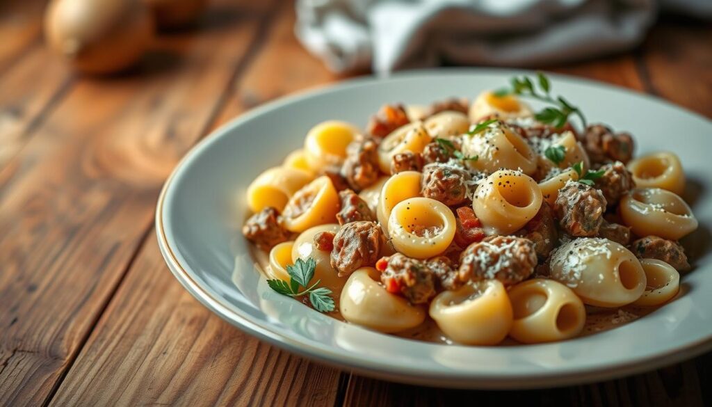 beef cheese pasta