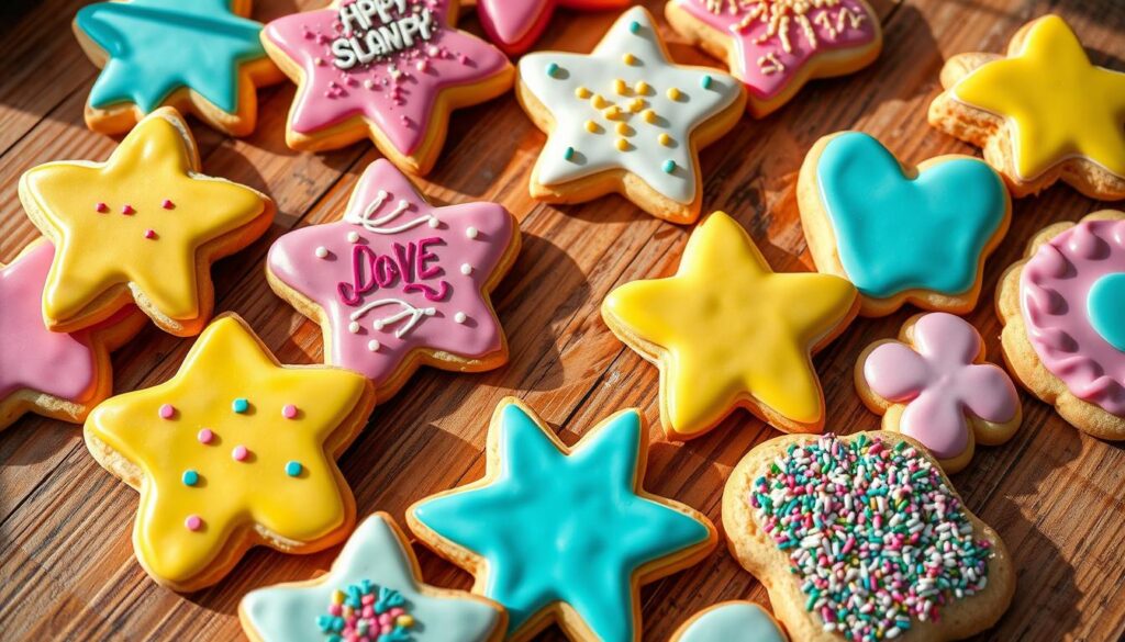 colorful cookie decorations