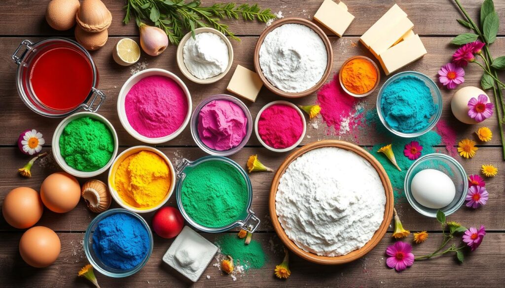 colorful cookie ingredients