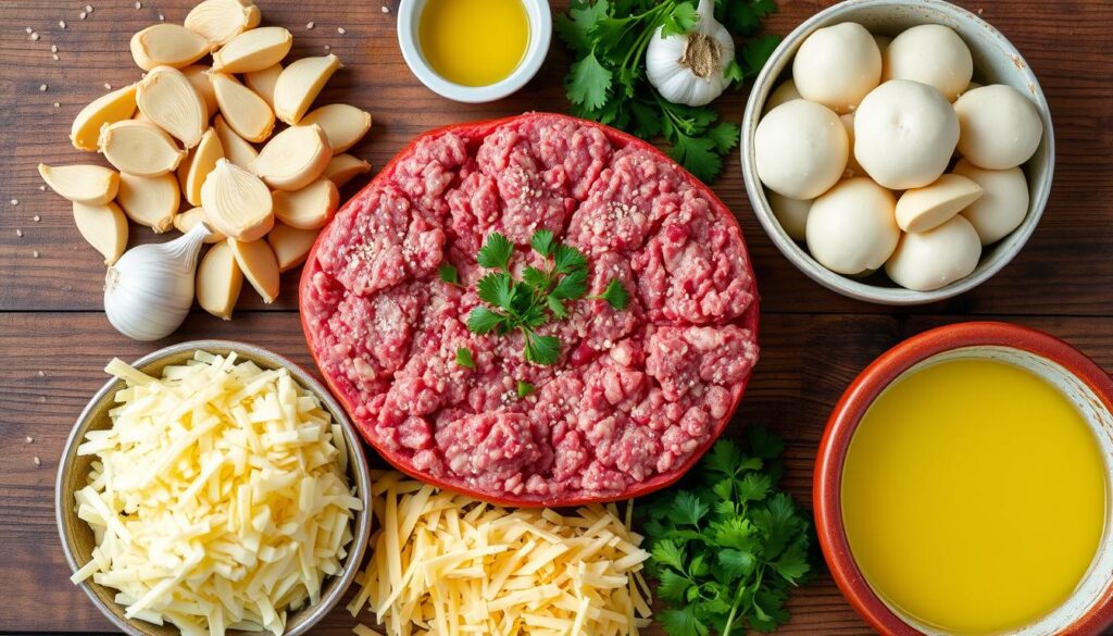 garlic parmesan cheeseburger bombs ingredients