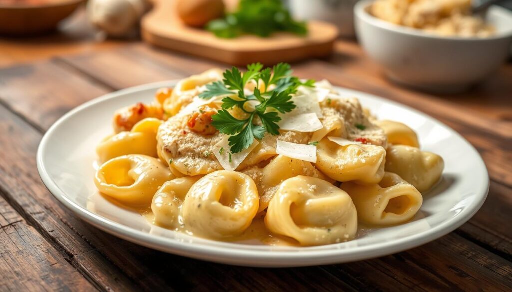 garlic parmesan chicken tortellini