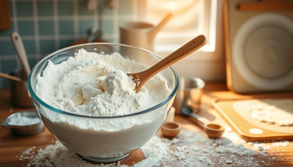 gluten free sugar cookie mixing