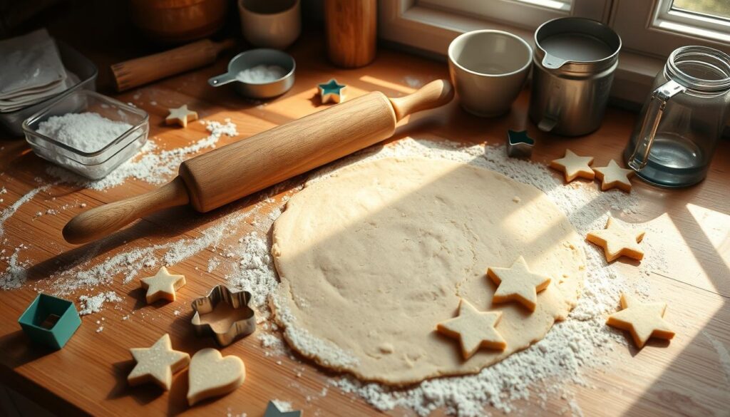 gluten free sugar cookie rolling