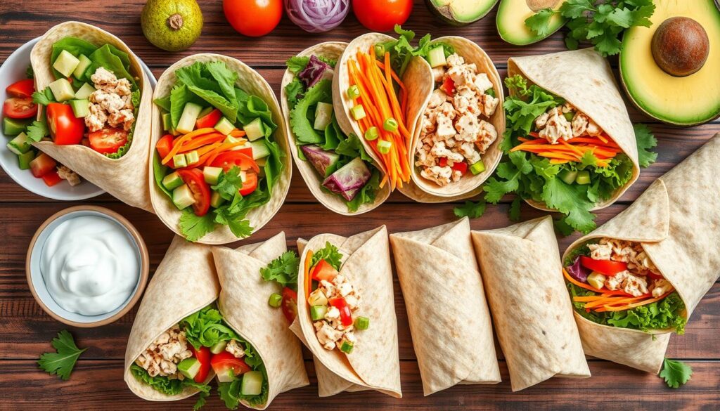 healthy lunch ideas wraps