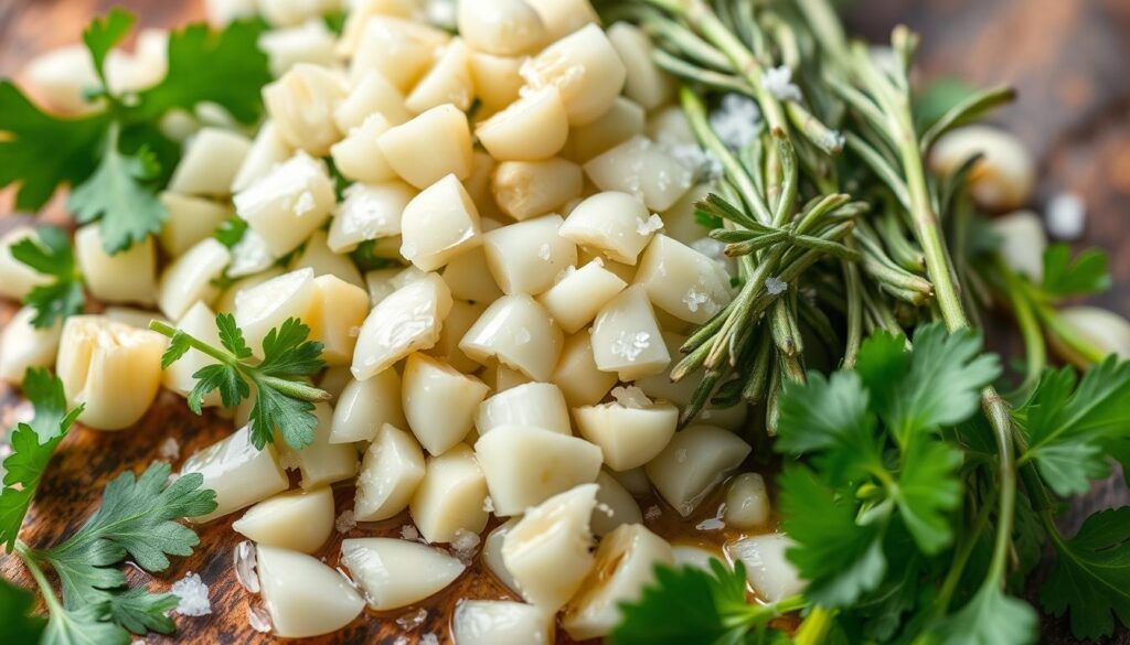 herb garlic rolls filling