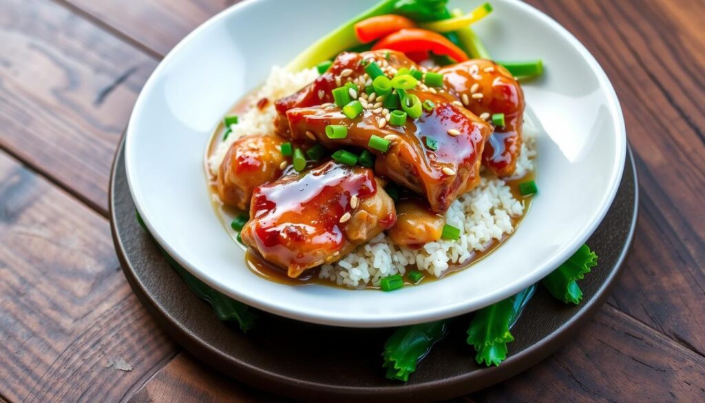 honey garlic chicken