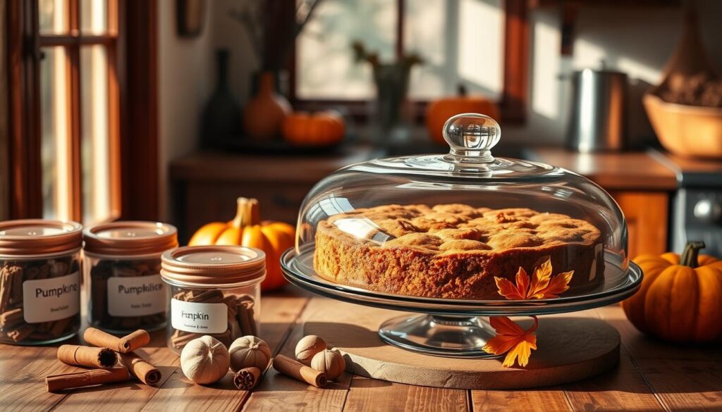 pumpkin spice cake storage