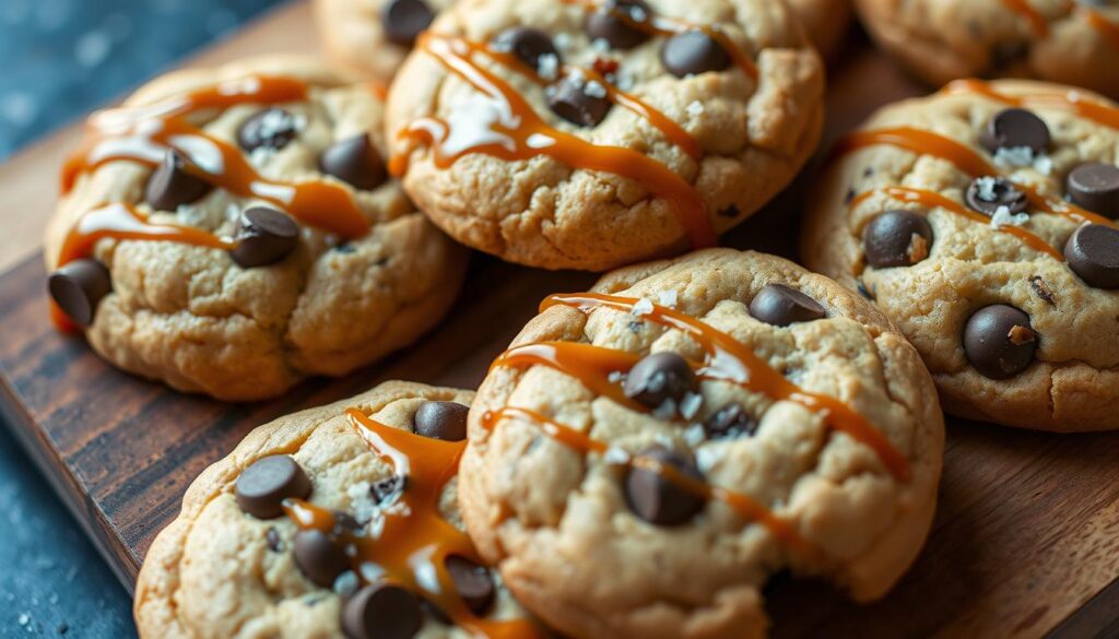 salted caramel ghirardelli cookies