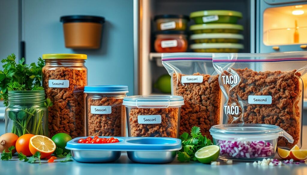 taco meat storage