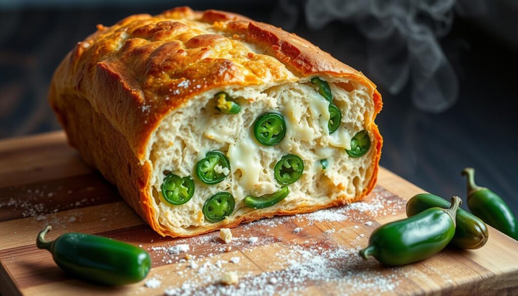 vegan jalapeno cheese artisan bread