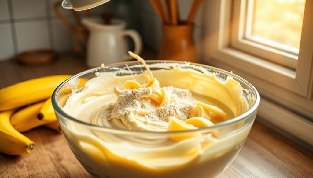 banana batter preparation