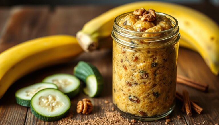 zucchini banana bread in a jar recipe