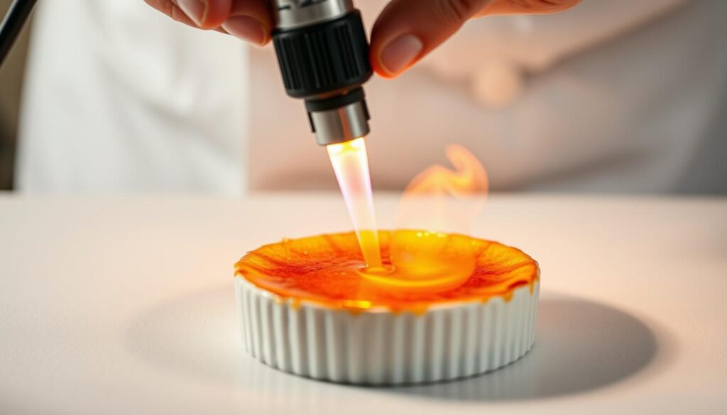 Caramelizing Sugar with a Torch