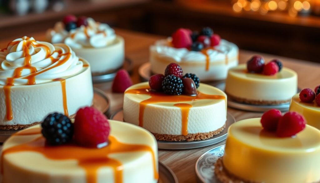 Creamy cheesecakes and custards