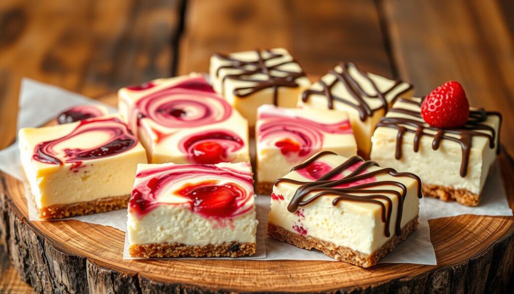 Creative variations for cheesecake bars