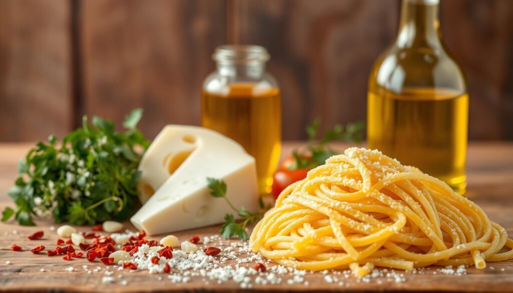 Essential ingredients for Turkish pasta