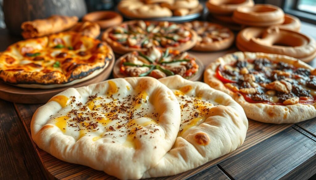 Turkish flatbread and pizza