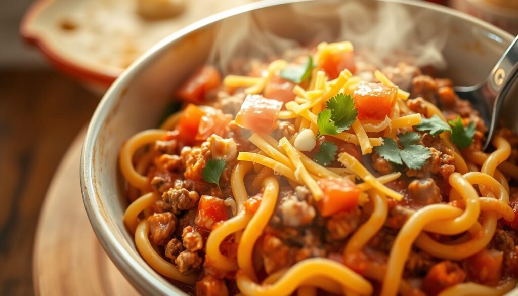 beef taco pasta recipe