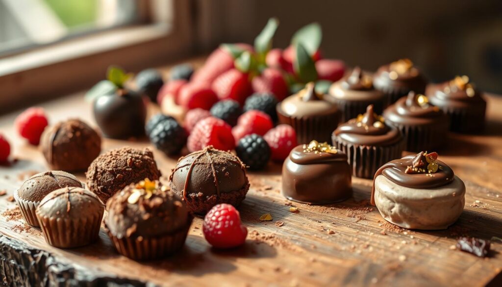 chocolate-inspired mini treats