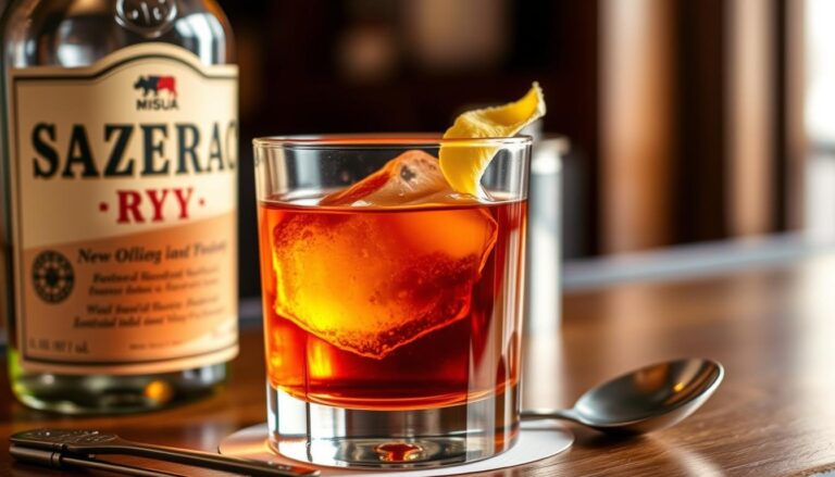 classic sazerac cocktail