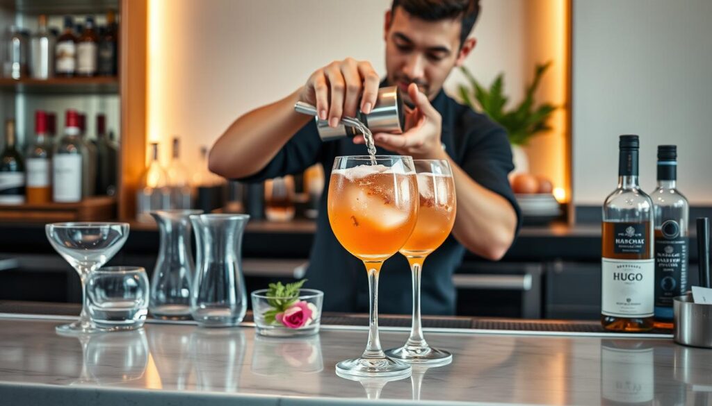 cocktail mixing process