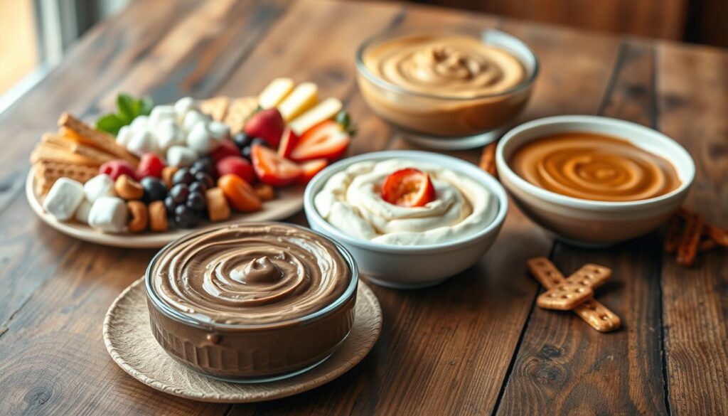 quick dessert dips