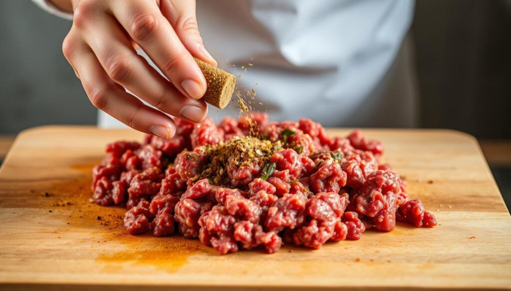 seasoning ground beef for slow cooking