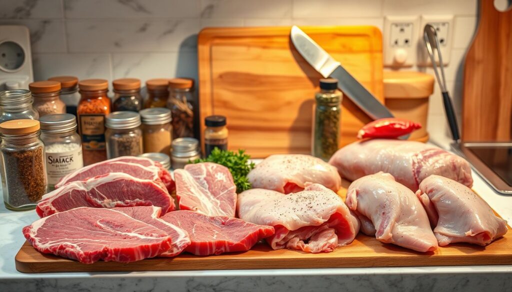 selecting the right meat and ingredients