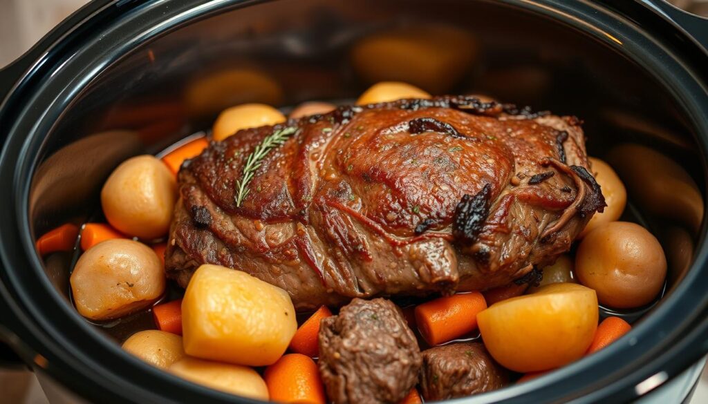 slow cooker venison roast