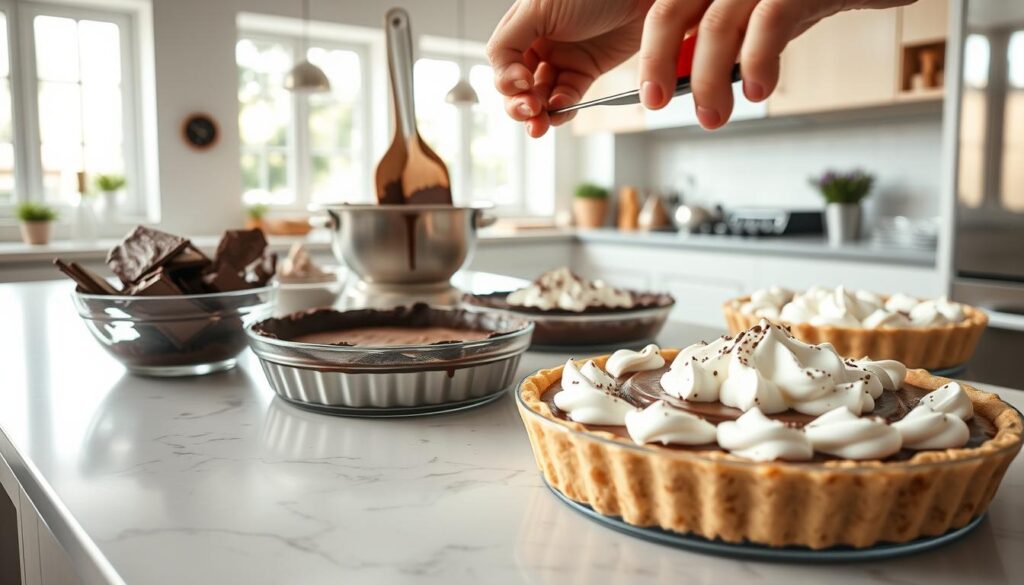 step-by-step dessert process