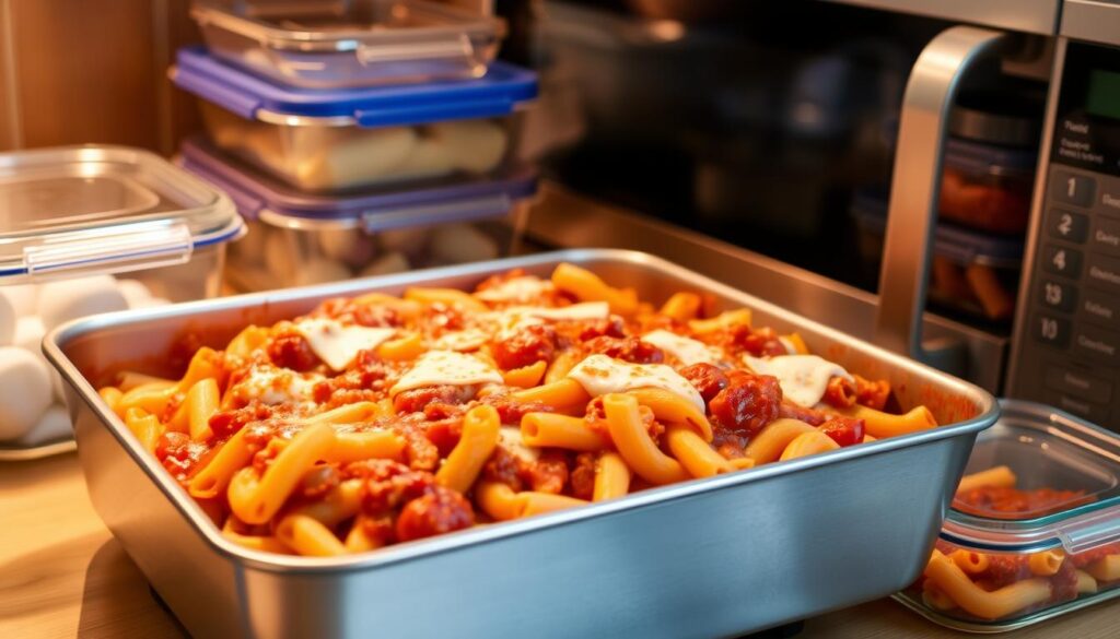 storing and reheating ziti dish