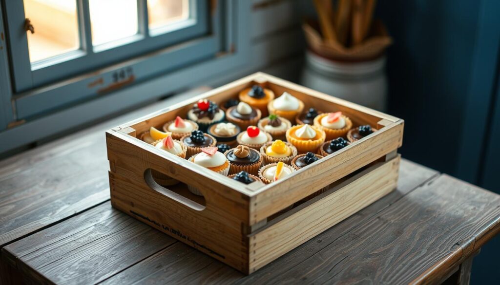 storing and transporting mini desserts